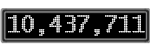 The GaugeControl contains 1 gauge with values: (10,431,116).