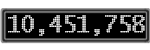 The GaugeControl contains 1 gauge with values: (10,451,779).