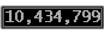 The GaugeControl contains 1 gauge with values: (10,434,756).